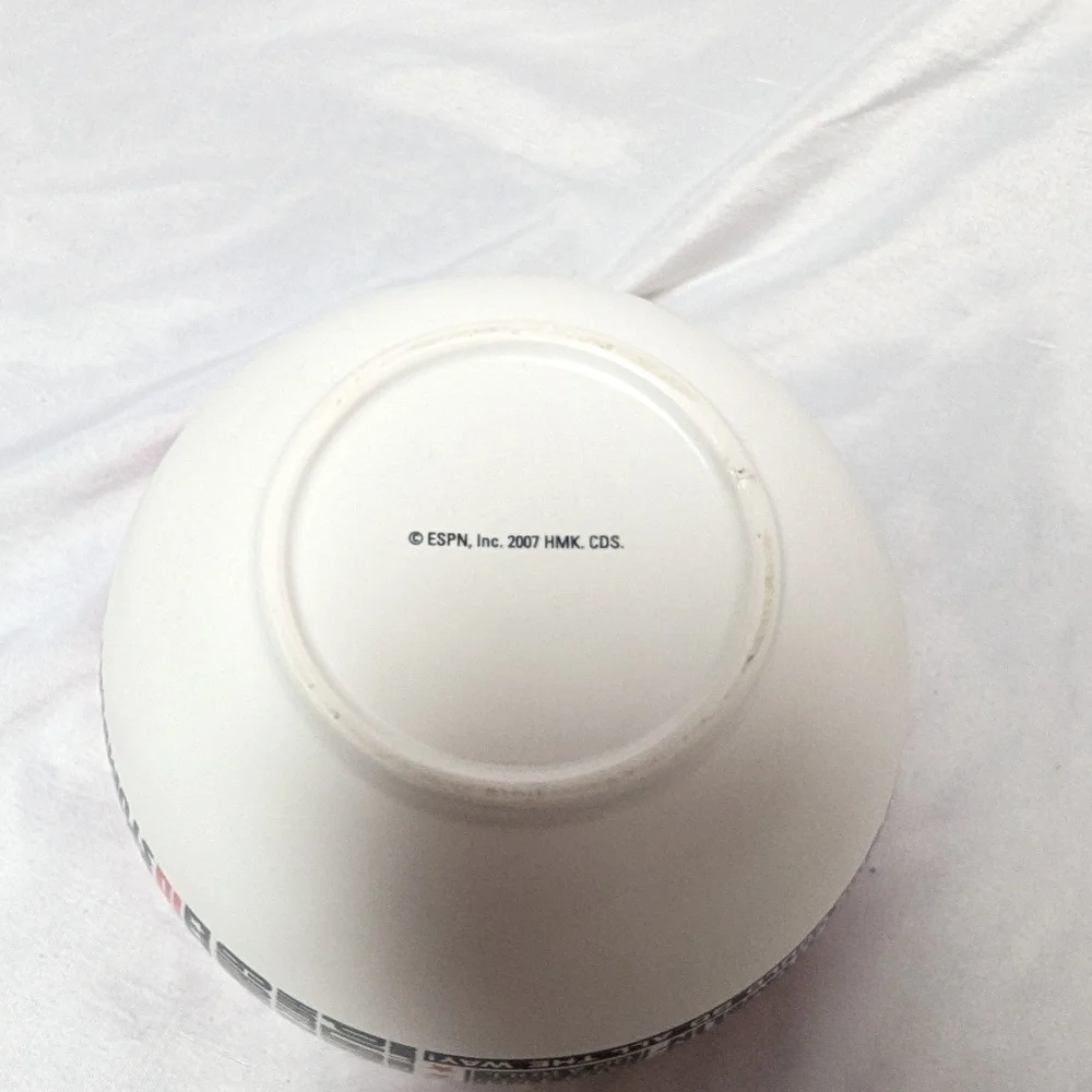 2 Espn Halmark Chris Berman Quote Ceramic Dip Bowls 5